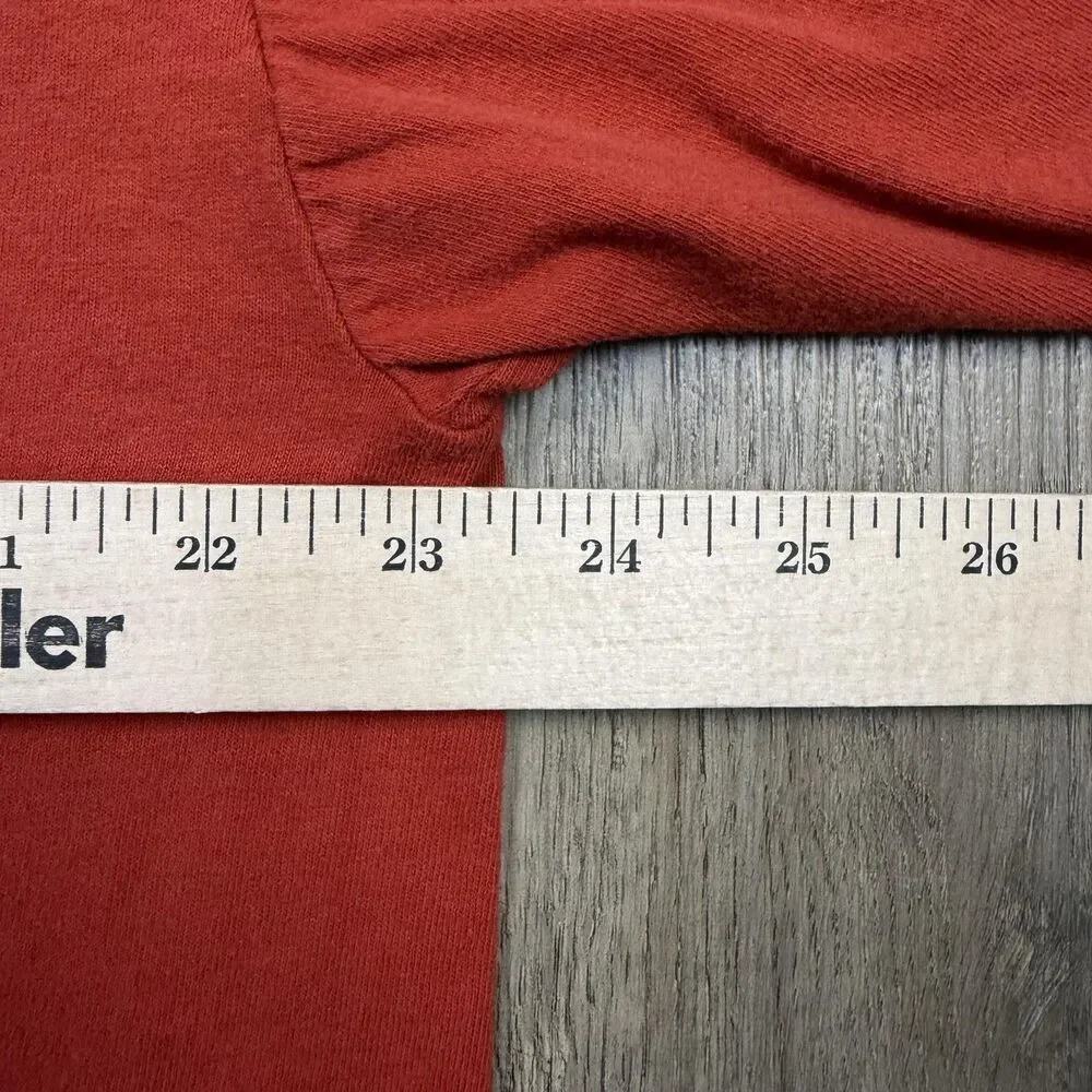 The North Face Shirt Mens Large Orange Ski Mountain Logo Graphic Tee Outdoor